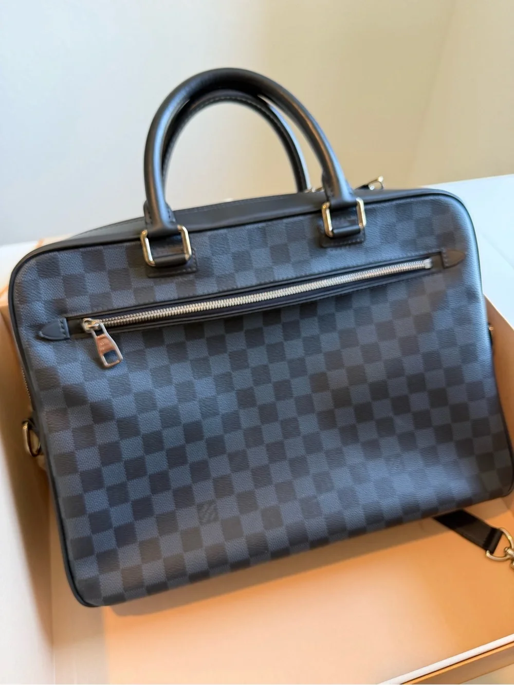 Louis Vuitton Orange Box with Black Logo